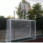 Ворота для мини футбола и гандбола с баскетбольным щитом 