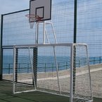 Ворота для футбола 2500х1700 мм с баскетбольным щитом