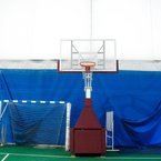 Баскетбольные стойки в спорткомплексе