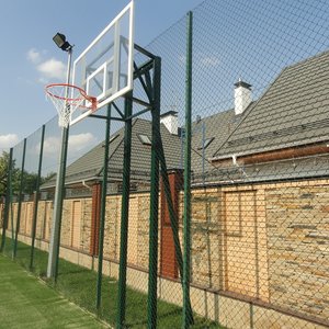 Стойка баскетбольная стационарная на двух опорах под щит Фиба