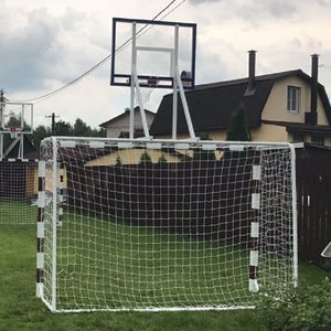 Ворота для мини футбола и гандбола с баскетбольным щитом
